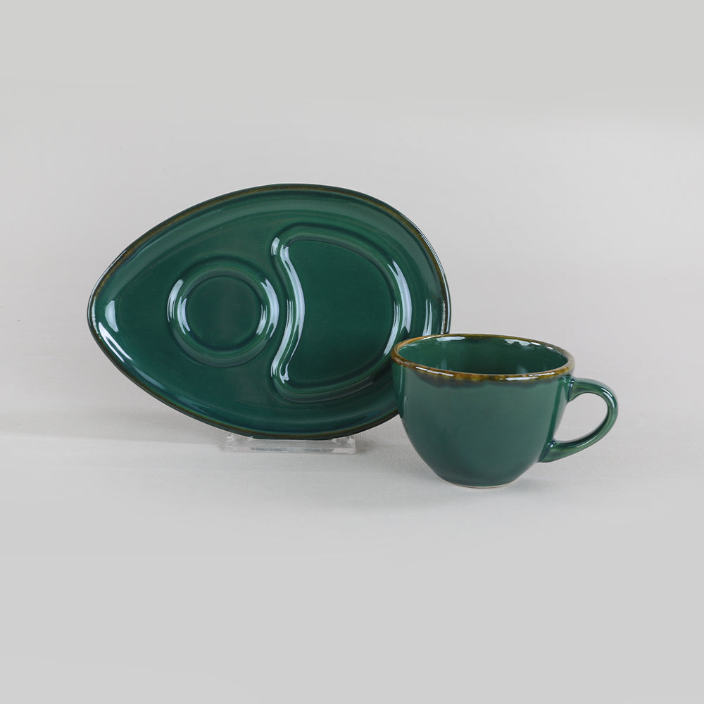 Emerald Damla Coffee Serving Set 4 Pieces 2 Persons