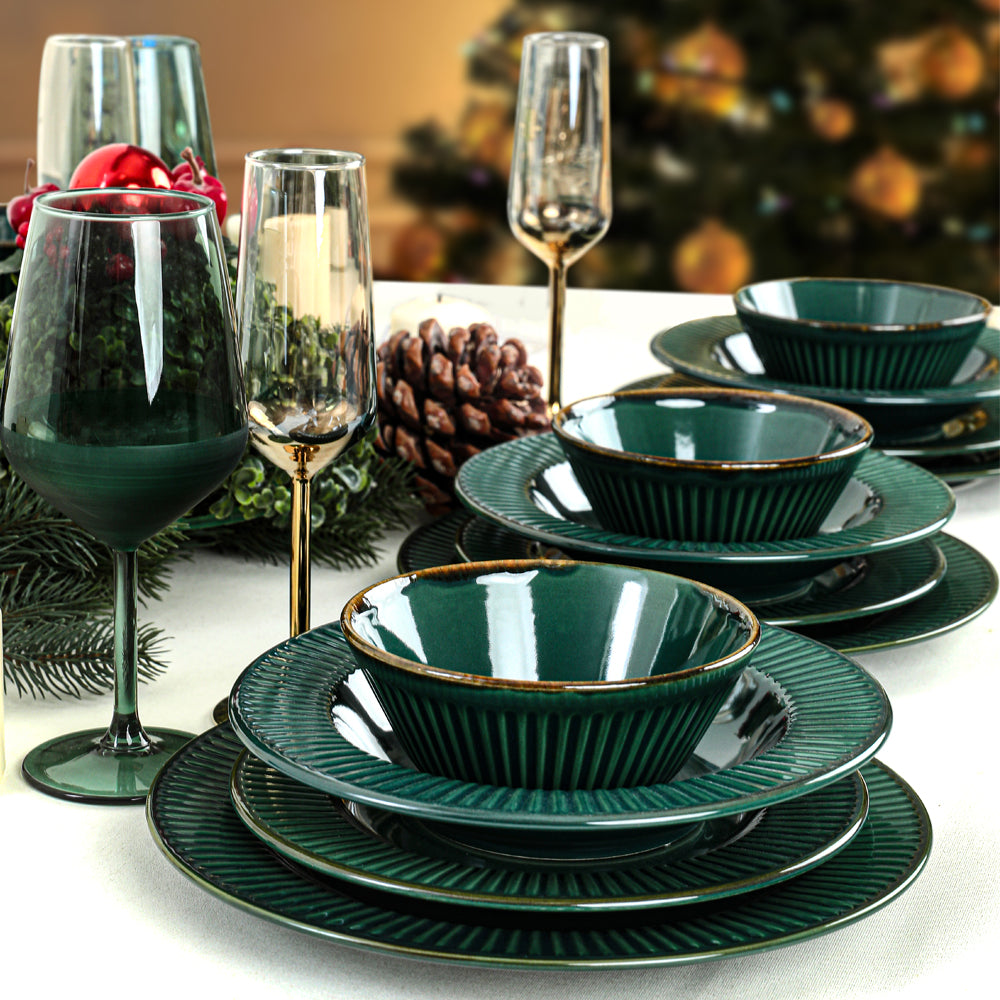 Emerald Green Line Geschirr set 24-teilig 6 Personen