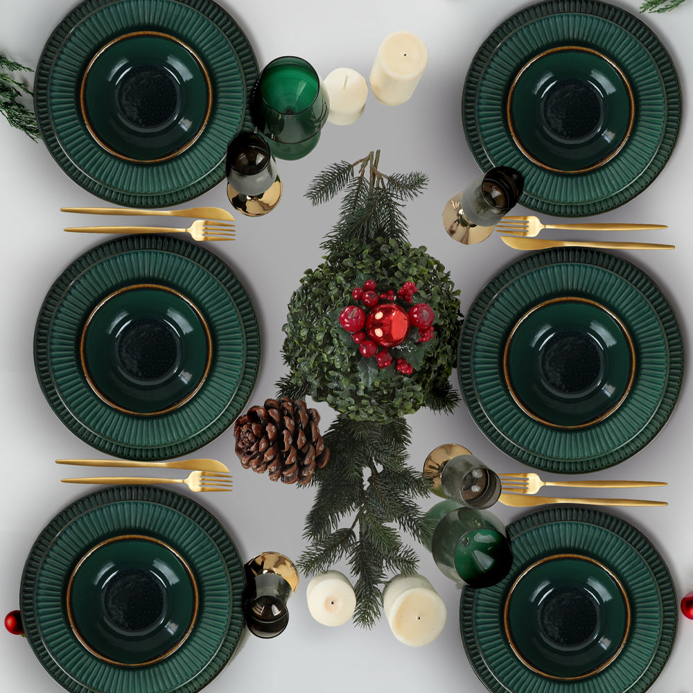 Emerald Green Line Geschirr set 24-teilig 6 Personen