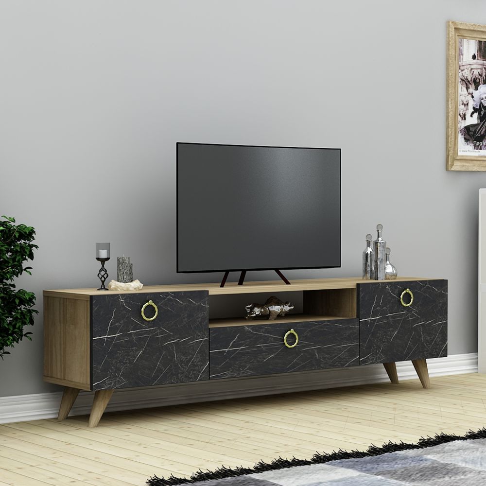 TV stand 140 cm Standing - Oak | Luxury