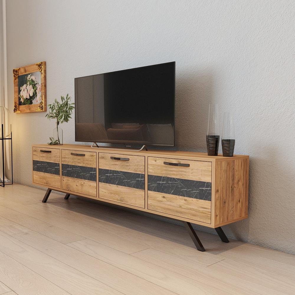 TV stand 150 cm Standing - Oak 4 doors | Linco