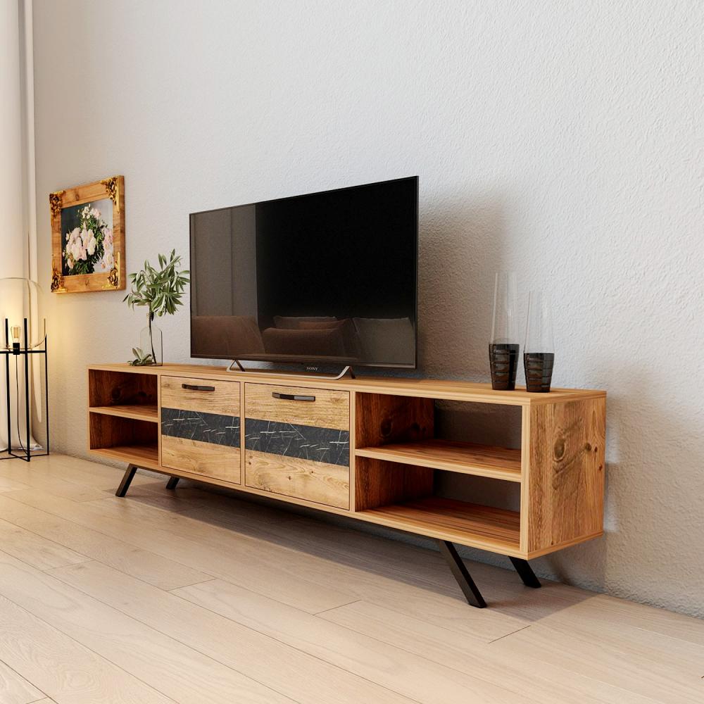 TV stand 150 cm Standing - Oak 2 doors | Linco