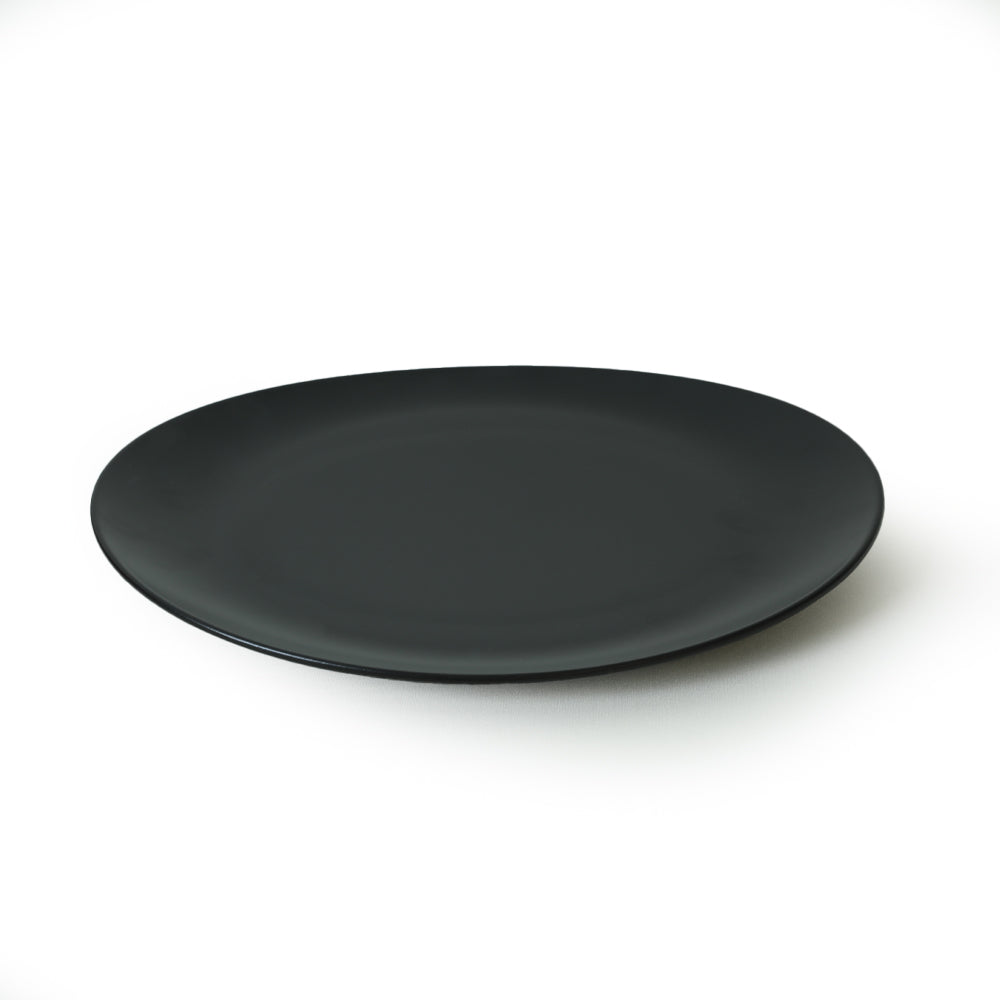 Matte Black Stella Serving Plate 32 cm 6 Pieces