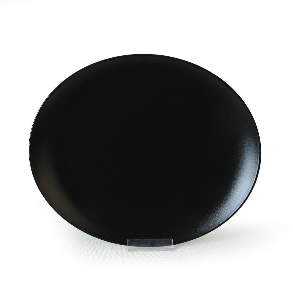 Matte Black Stella Serving Plate 32 cm 6 Pieces