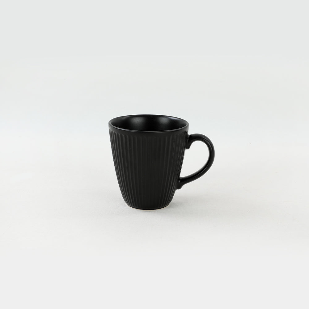 Mattschwarze Myra-Tasse 10 cm 6 Stück