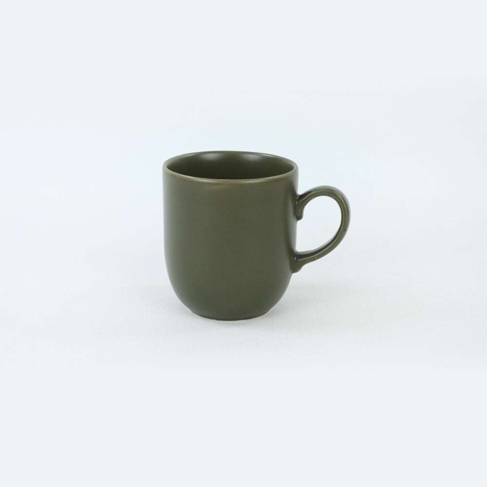 Matt dunkelgrüne Ekinoks Tasse 10 cm 6 Stück