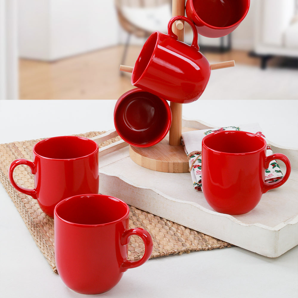 Red Ekinoks Cup 10 Cm 6 Pieces