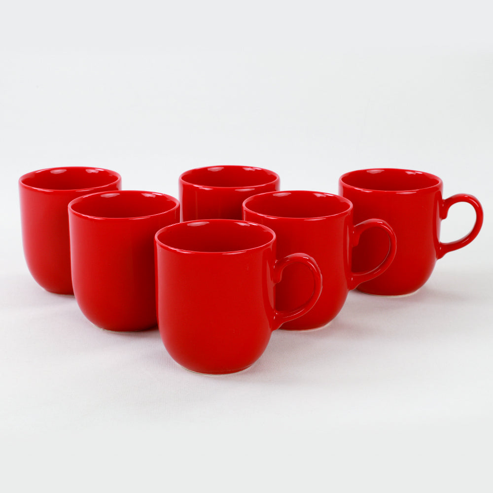 Red Ekinoks Cup 10 Cm 6 Pieces