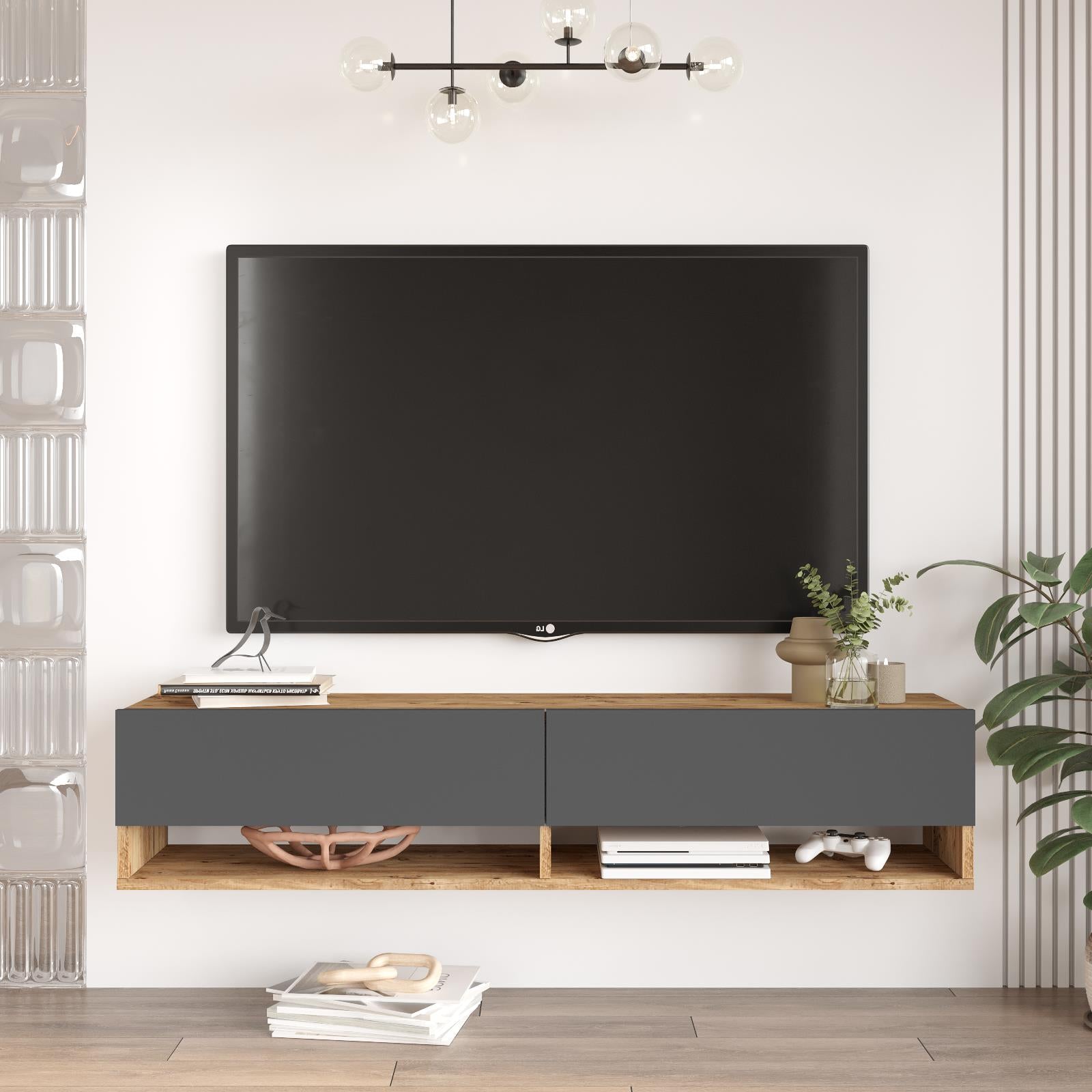 TV Stand 140 cm Floating | with drawers | Quimper