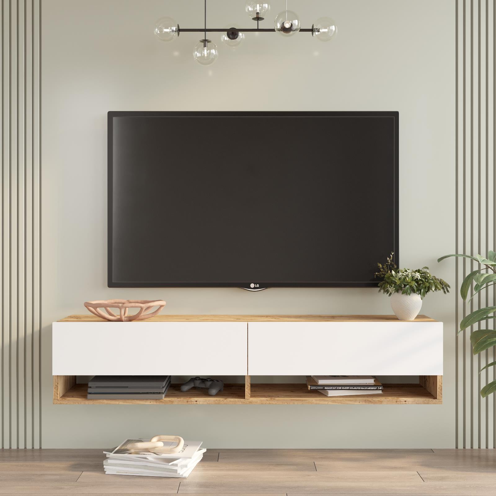 TV Stand 140 cm Floating | with drawers | Quimper