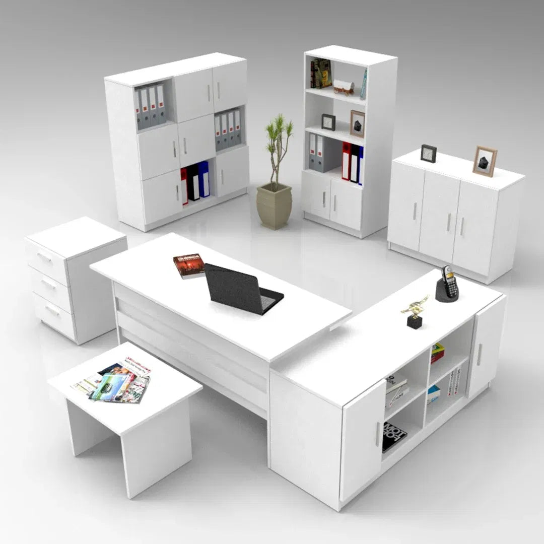 Office furniture set Zermat White