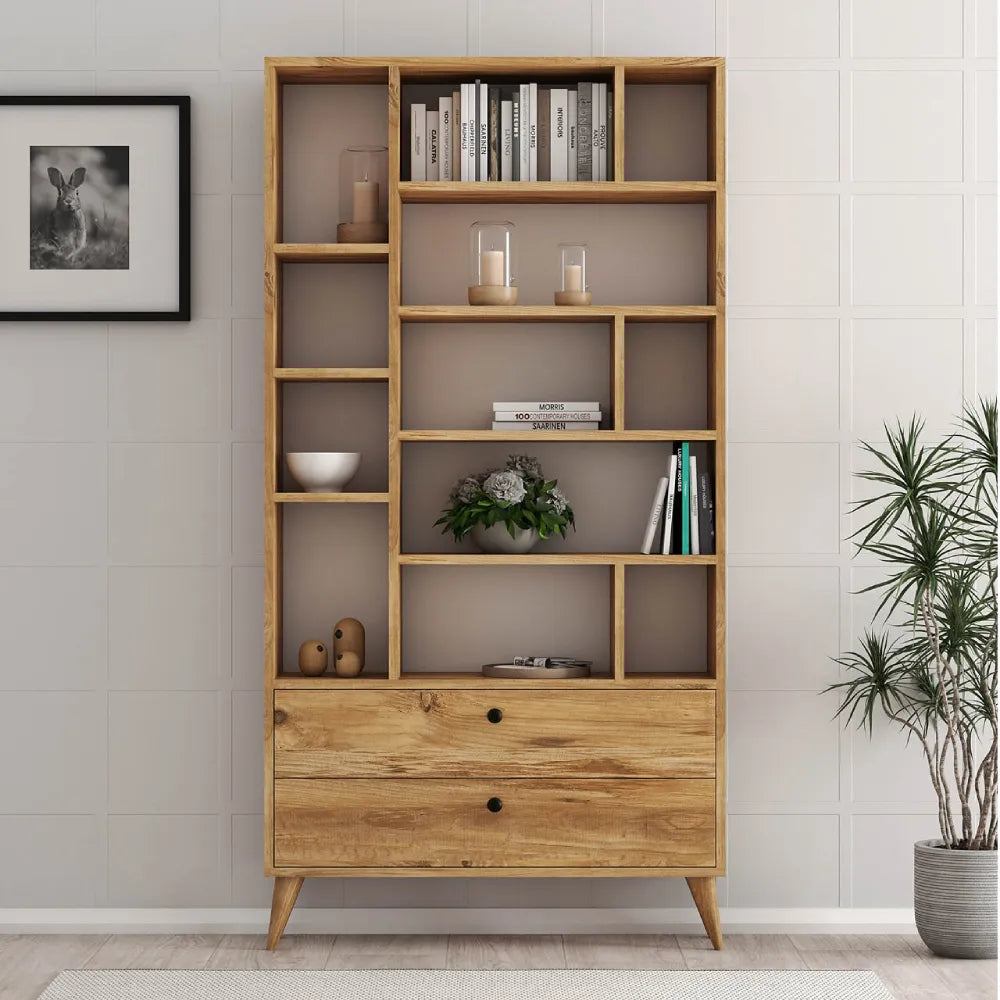 Bookcase Oak Brown | Valbo
