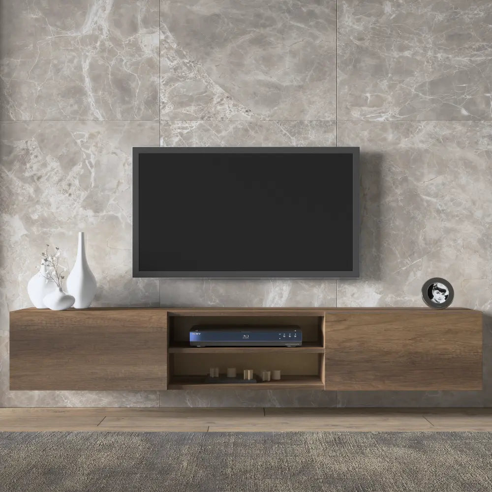 TV Stand 180 cm Floating with open shelf | Kumla