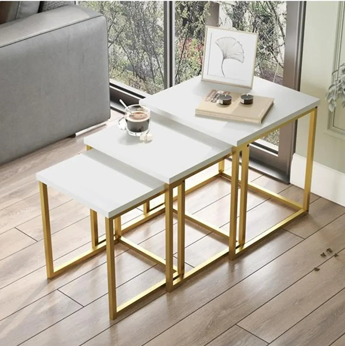 Coffee table / Nesting Table 3-Pieces | Contra