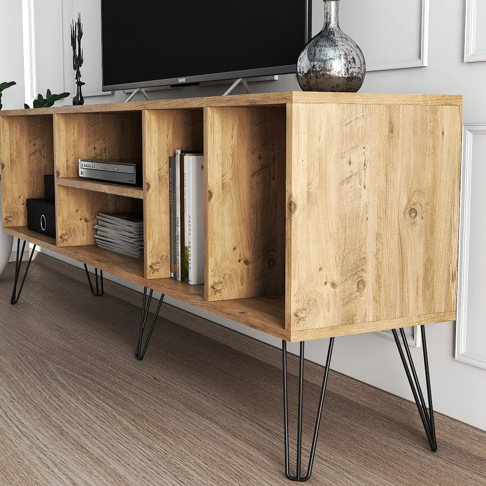 TV Stand 180 cm Standing - Minimalistic - Oak | Kosta