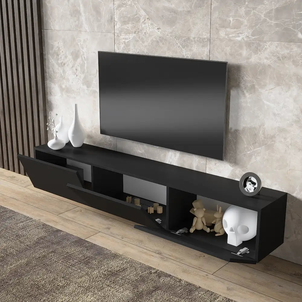 TV Stand 180 cm Floating - Wood grain | Vetlanda