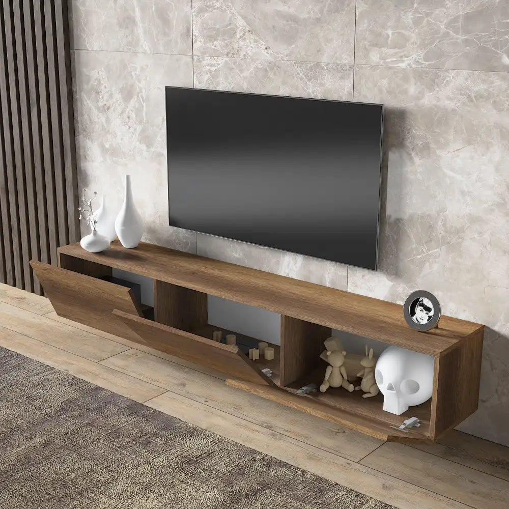 TV Lowboard 180 cm schwebend – Holzmaserung | Vetlanda