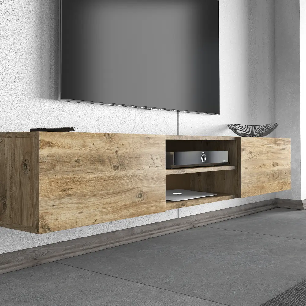 TV Stand 180 cm Floating with open shelf | Kumla