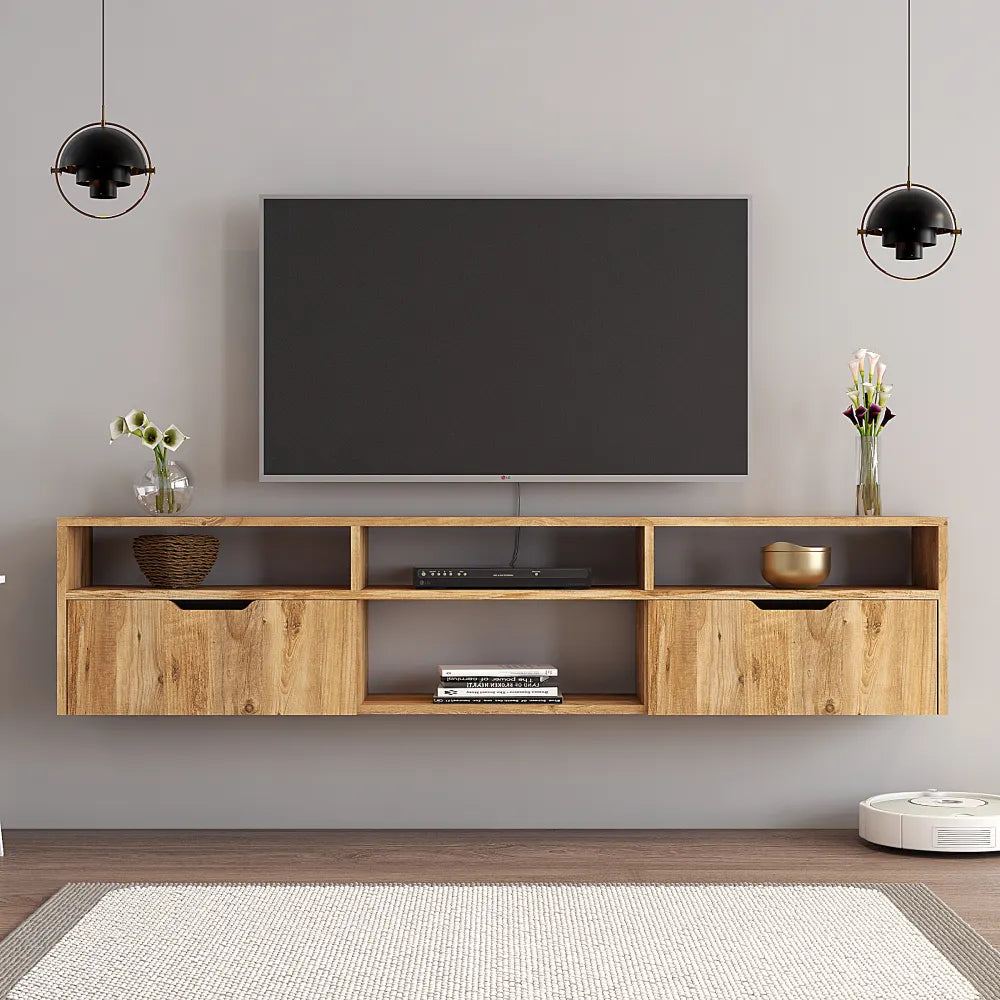 TV stand 160 cm Floating - Oak | Högland