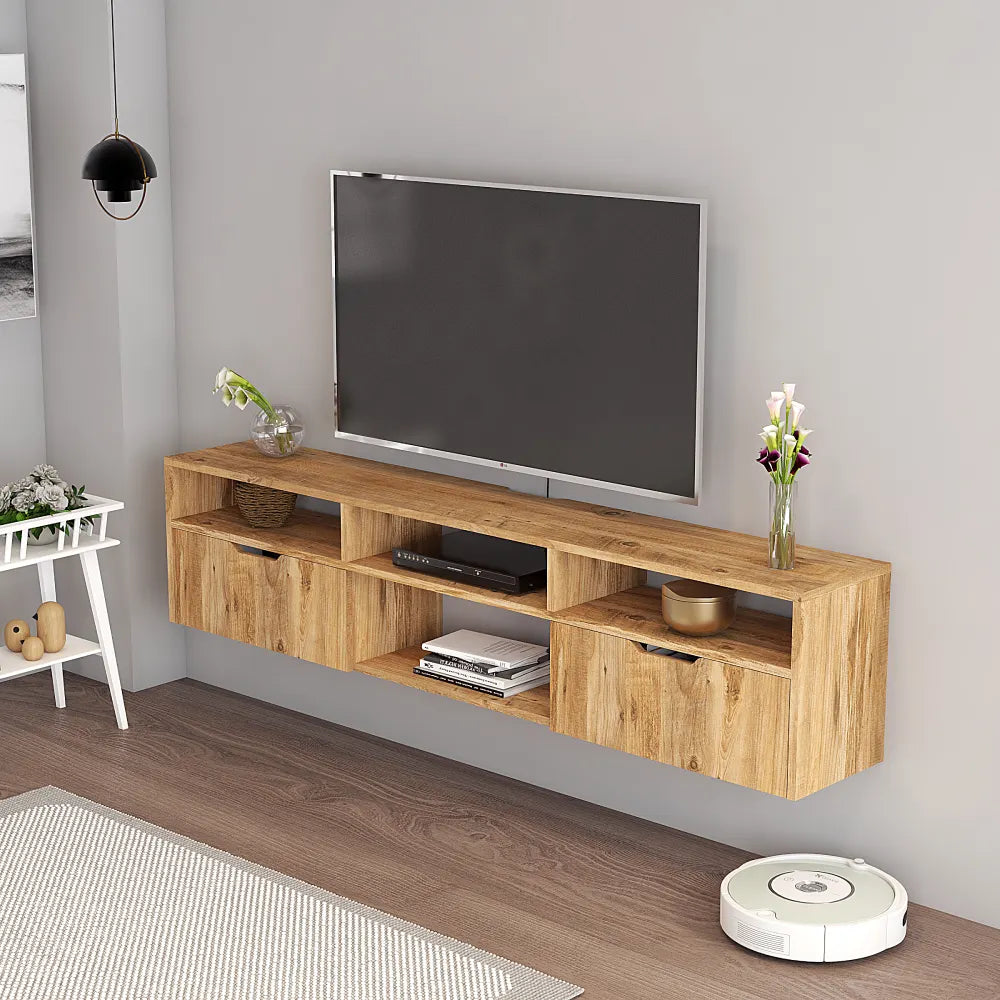 TV stand 160 cm Floating - Oak | Högland