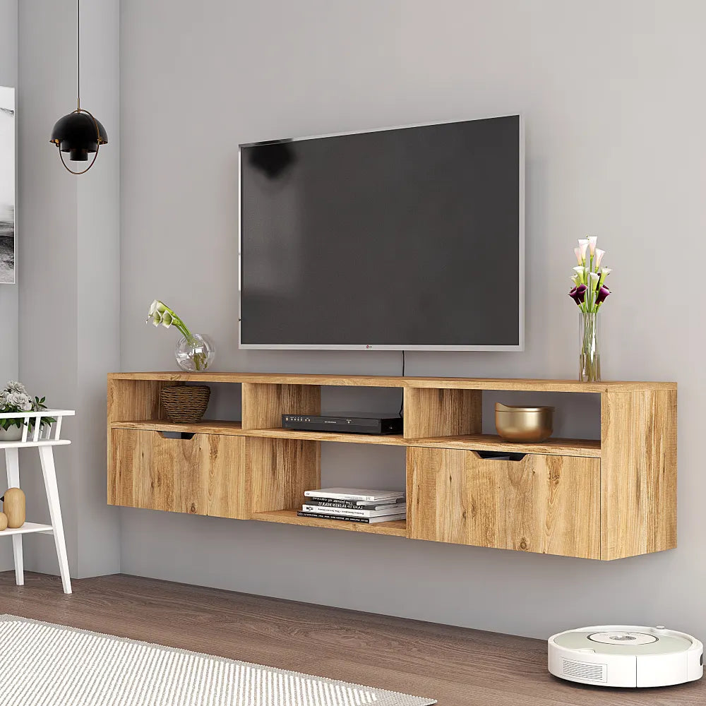 TV stand 160 cm Floating - Oak | Högland