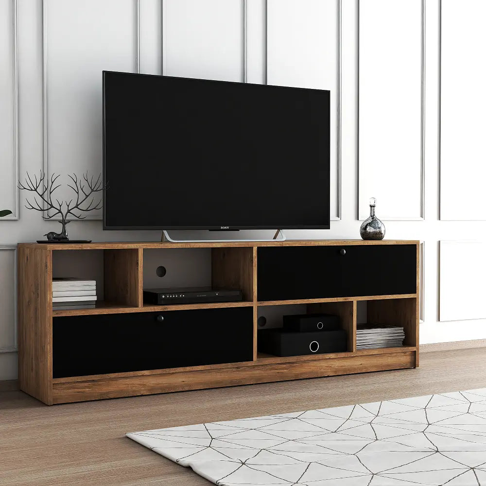 TV Stand 180 cm Standing - Minimalistic - Oak | Ronneby