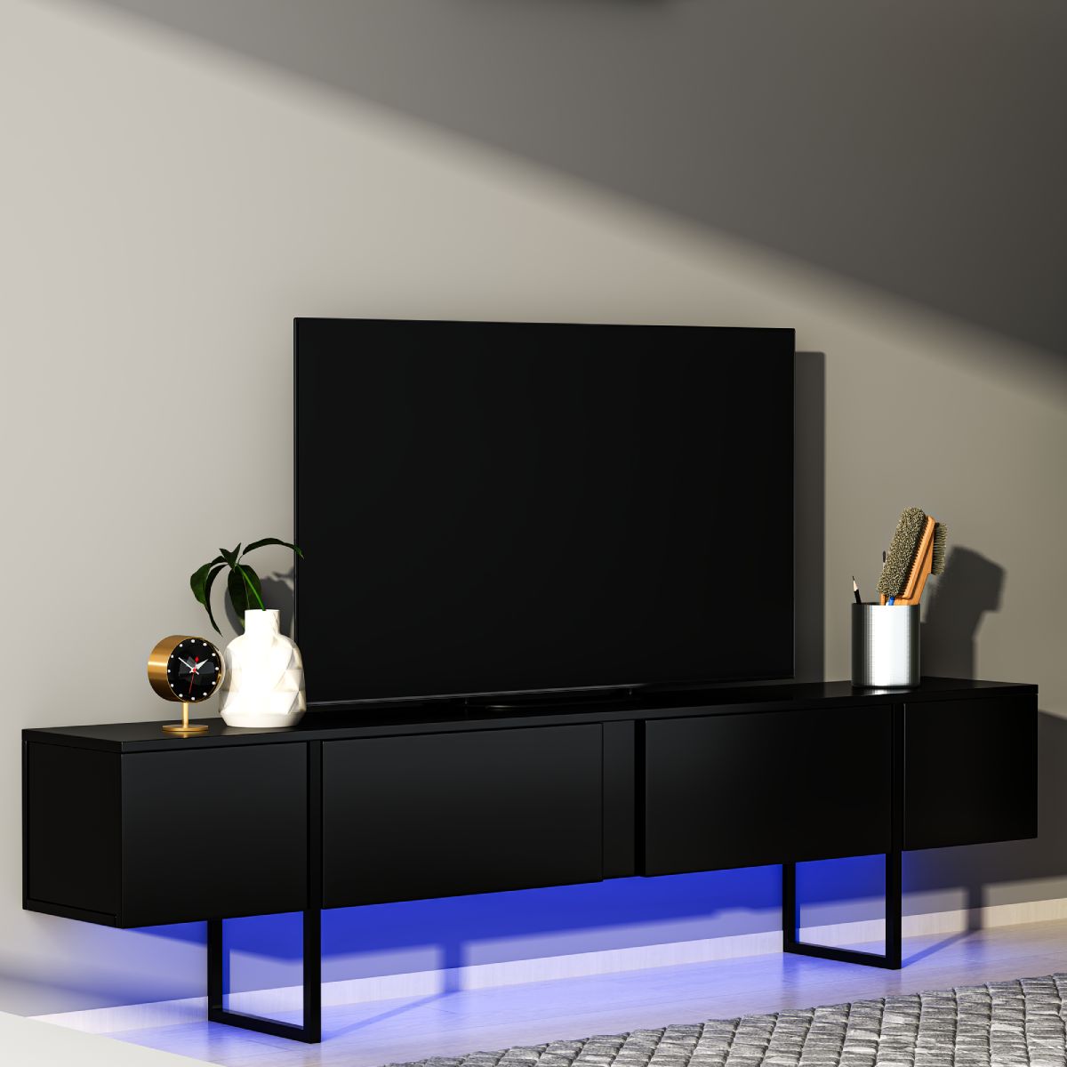TV stand 200 cm LED light | Viborg