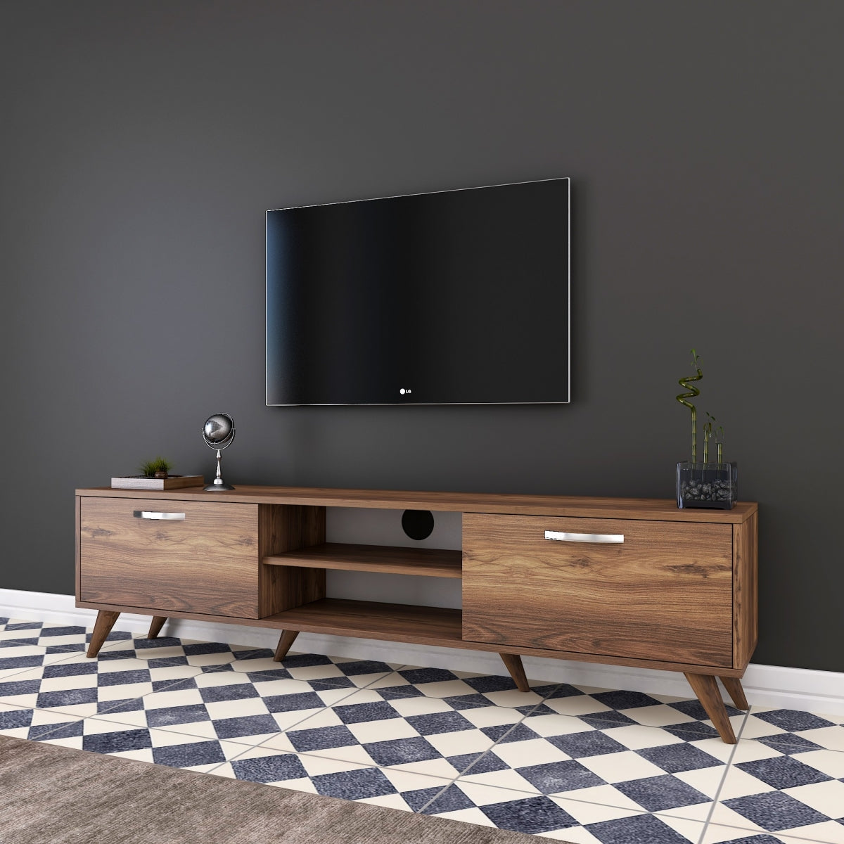 TV stand with shelves 180 cm | Macedonia